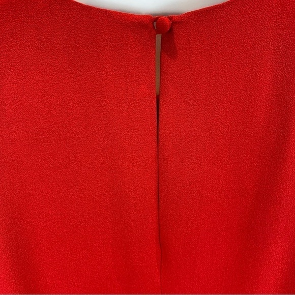 A/X Armani  Exchange Red Sleeveless Crepe Sheath Shift Dress sz 0 EUC - Picture 4 of 7